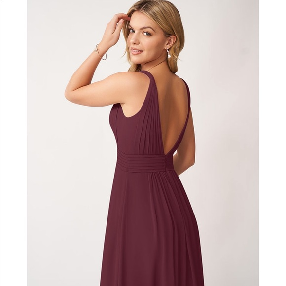 Azazie Maren Dress (in Fog) - Picture 4 of 8